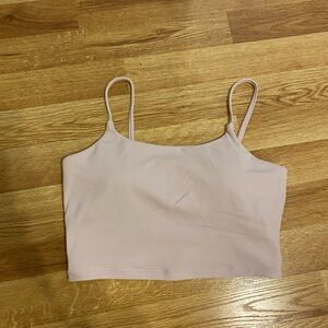 NWOT Light pink sports bra crop top